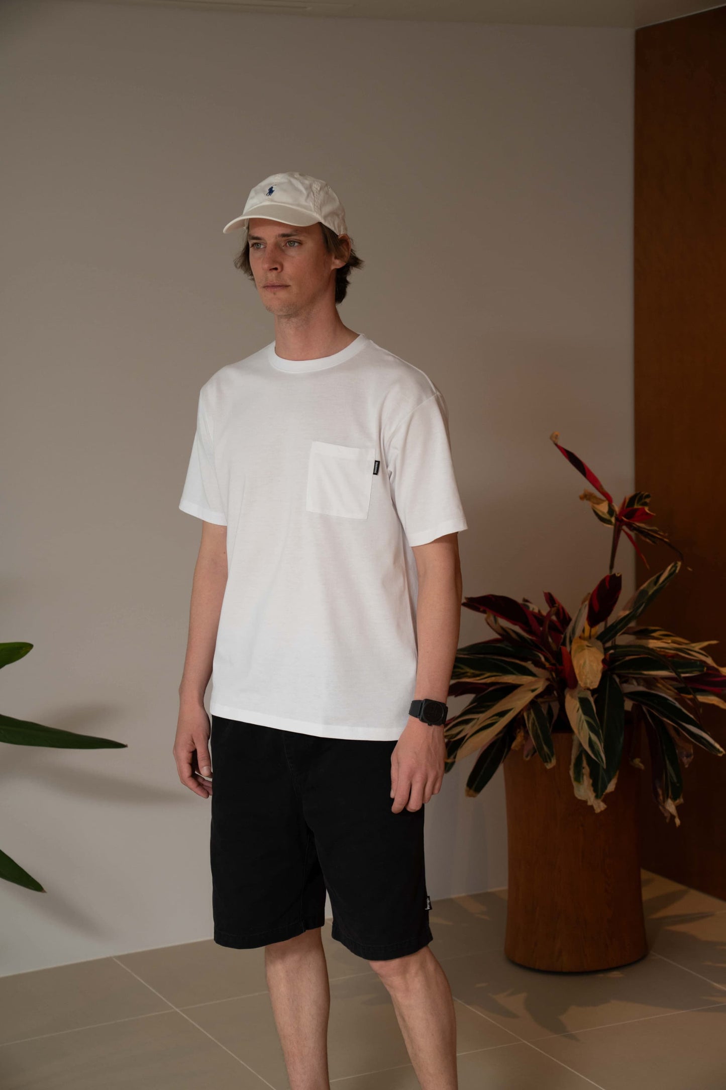 N6 Half sleeve Pocket T-Shirts【WHITE】(N624-001)