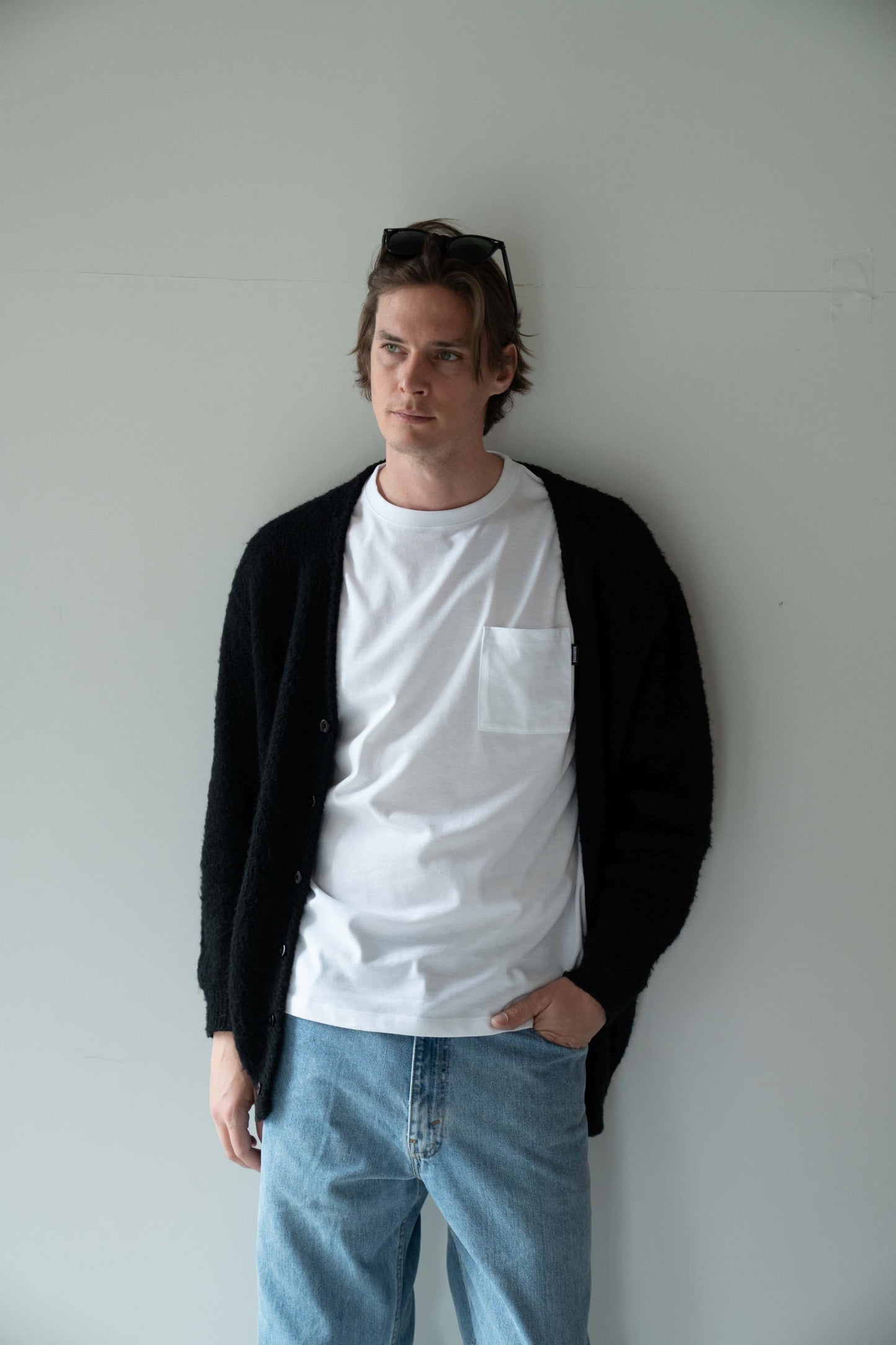 N6 Long sleeve Pocket T-Shirts【WHITE】(N624-002)