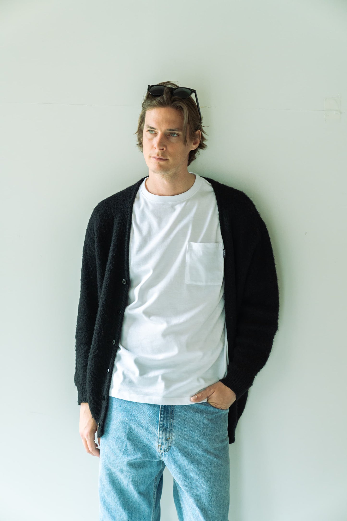 N6 Long sleeve Pocket T-Shirts【WHITE】(N624-002)