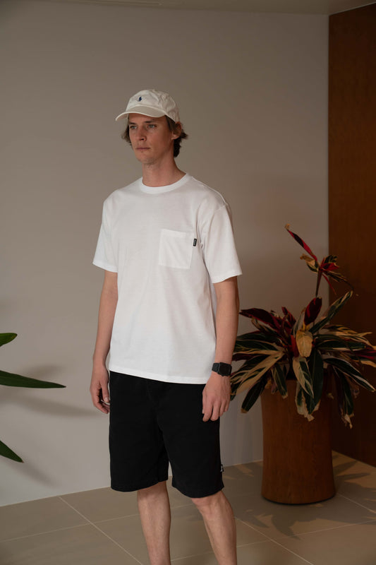 高機能ヘビーウェイトポケットTシャツ【半袖】【WHITE】