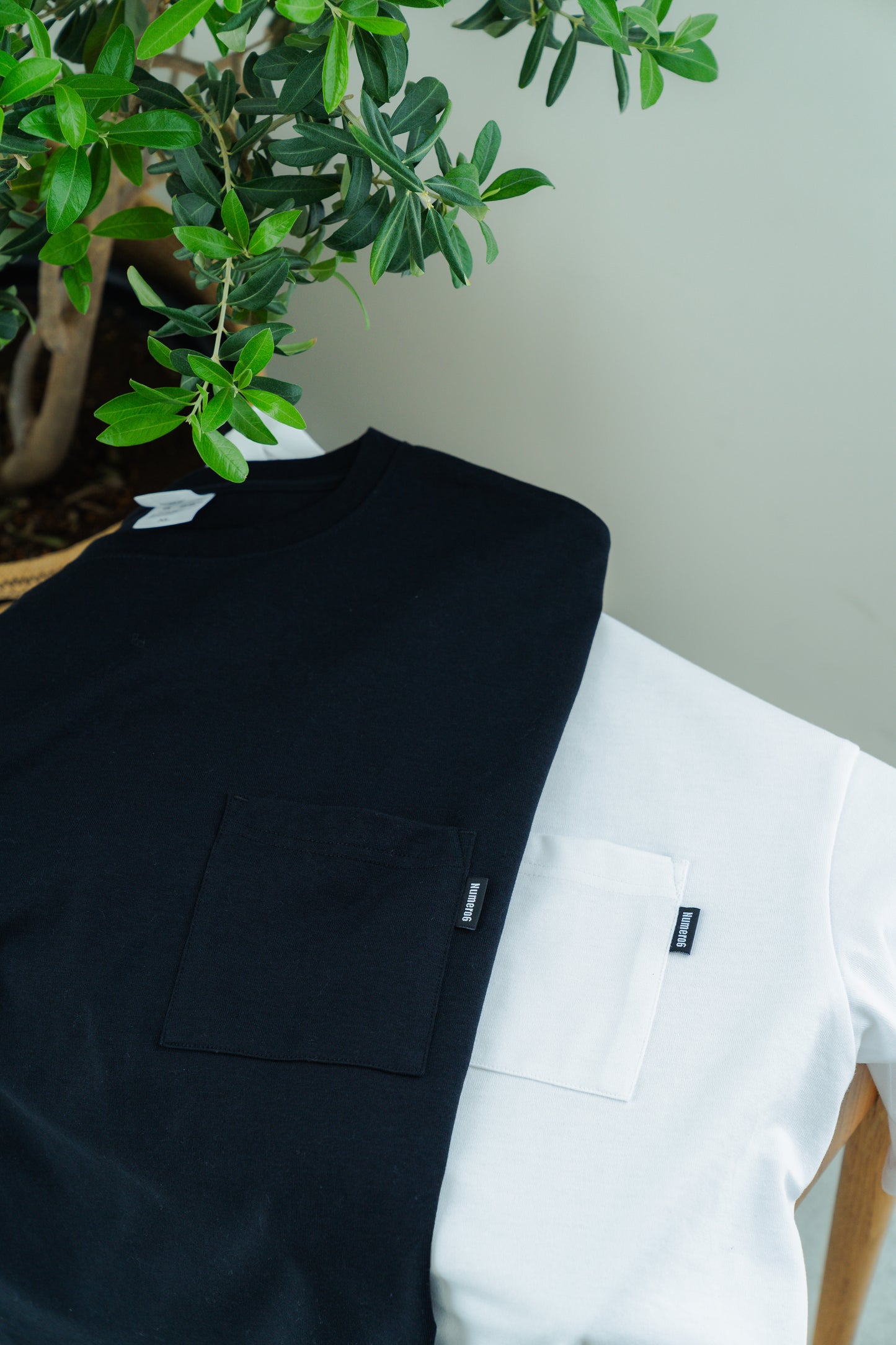 N6 Half sleeve Pocket T-Shirts【BLACK】(N624-001)