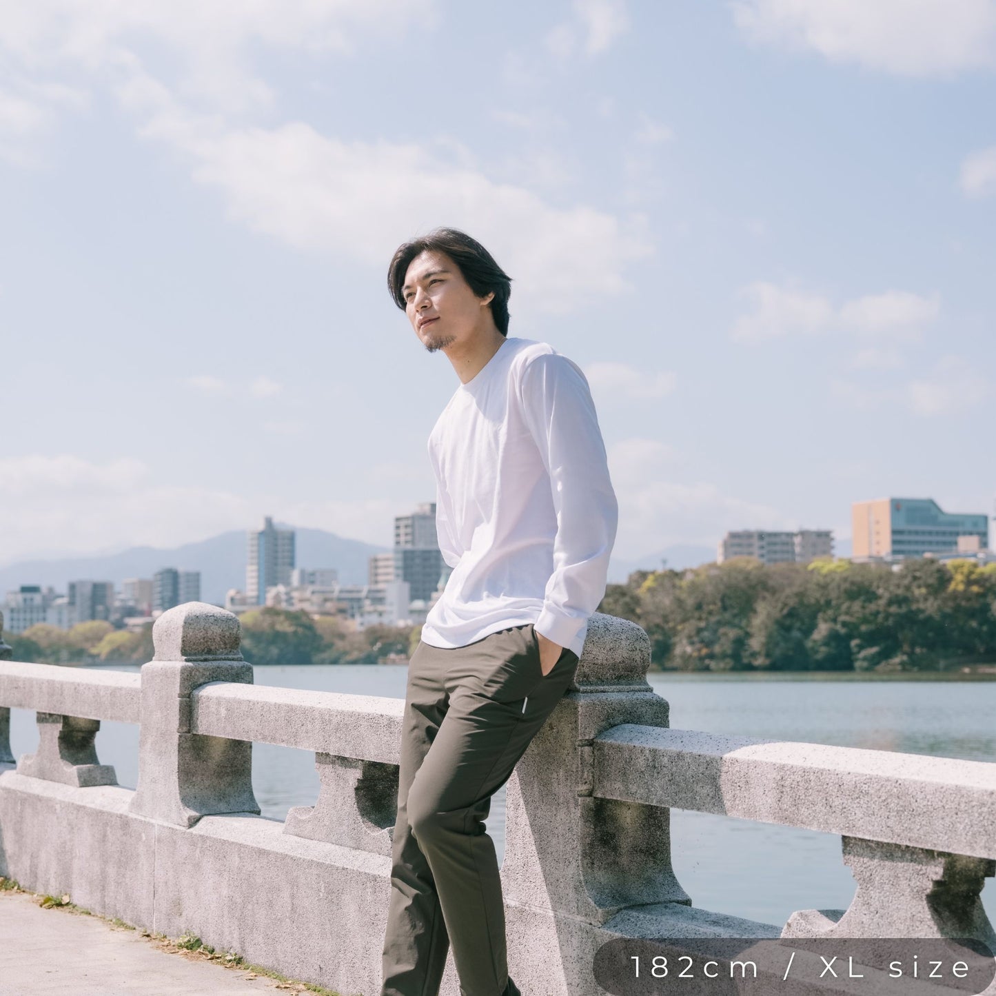 高機能ヘビーウェイトTシャツ【長袖】【WHITE】
