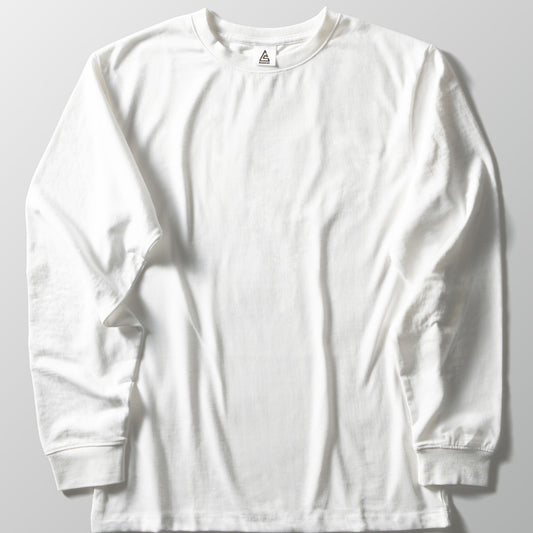 高機能ヘビーウェイトTシャツ【長袖】【WHITE】
