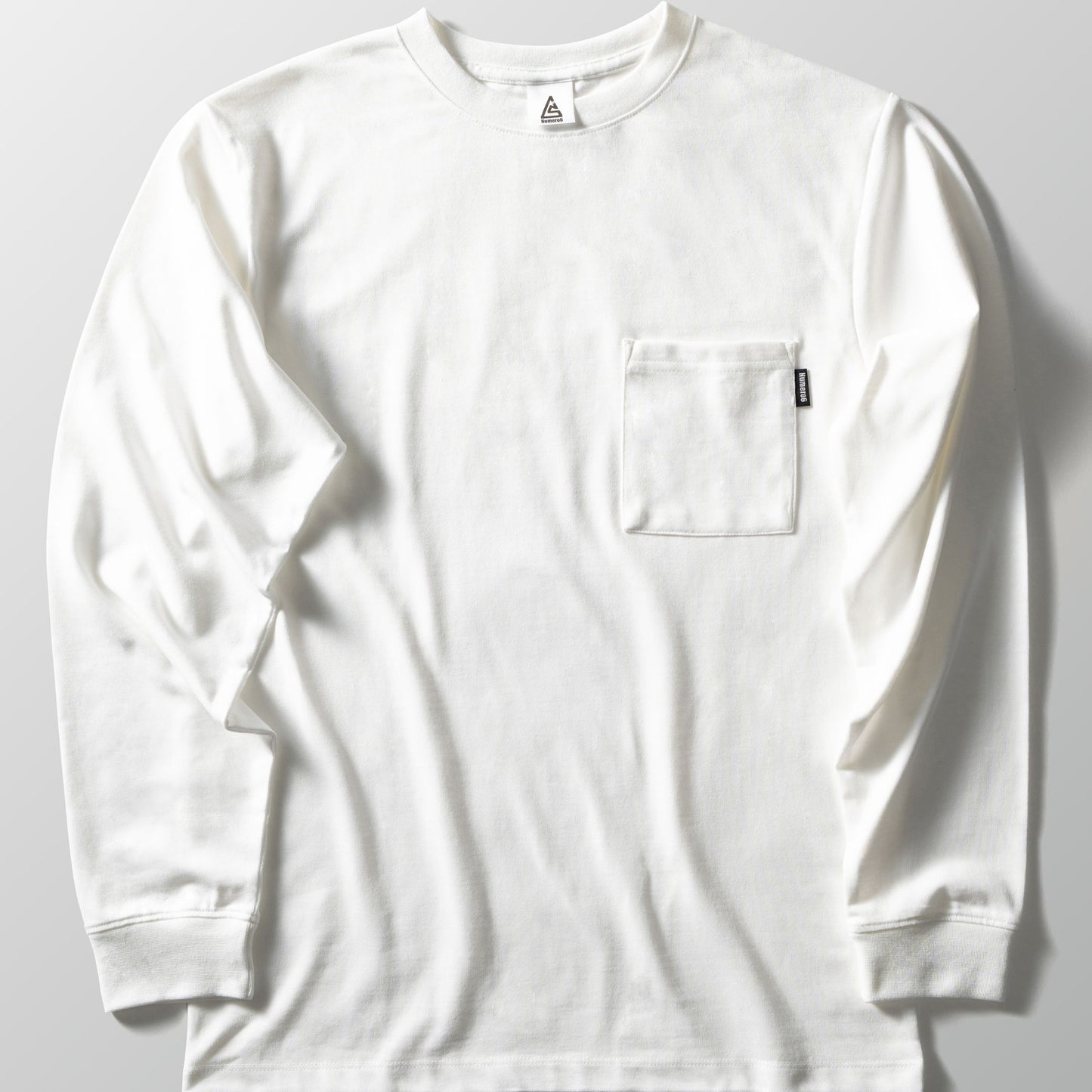 高機能ヘビーウェイトポケットTシャツ【長袖】【WHITE】