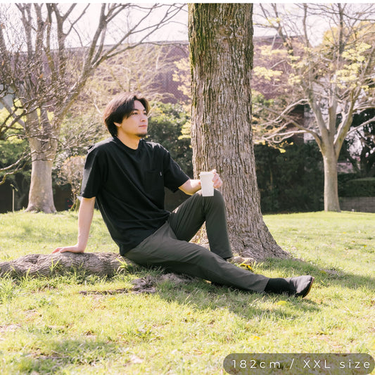 高機能ヘビーウェイトポケットTシャツ【半袖】【BLACK】