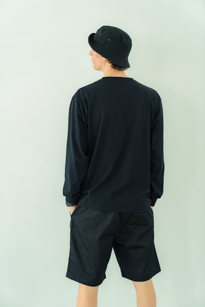 N6 Long sleeve Pocket T-Shirts【BLACK】(N624-002)