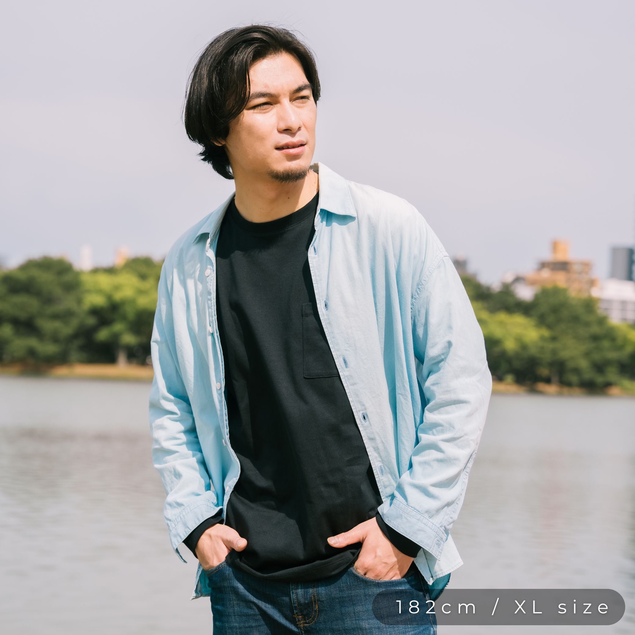 色褪せない・ヘタらない大人の黒Tシャツ｜7.3oz 高機能ポケットTシャツ