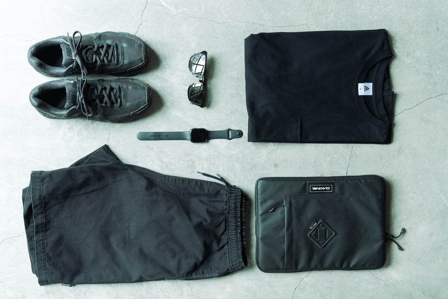 N6 Half sleeve Pocket T-Shirts【BLACK】(N624-001)