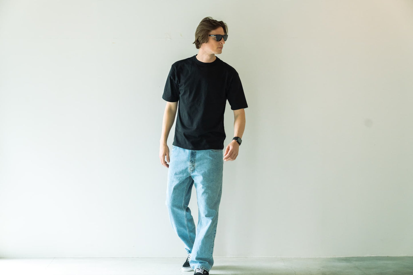 N6 Half sleeve Pocket T-Shirts【BLACK】(N624-001)