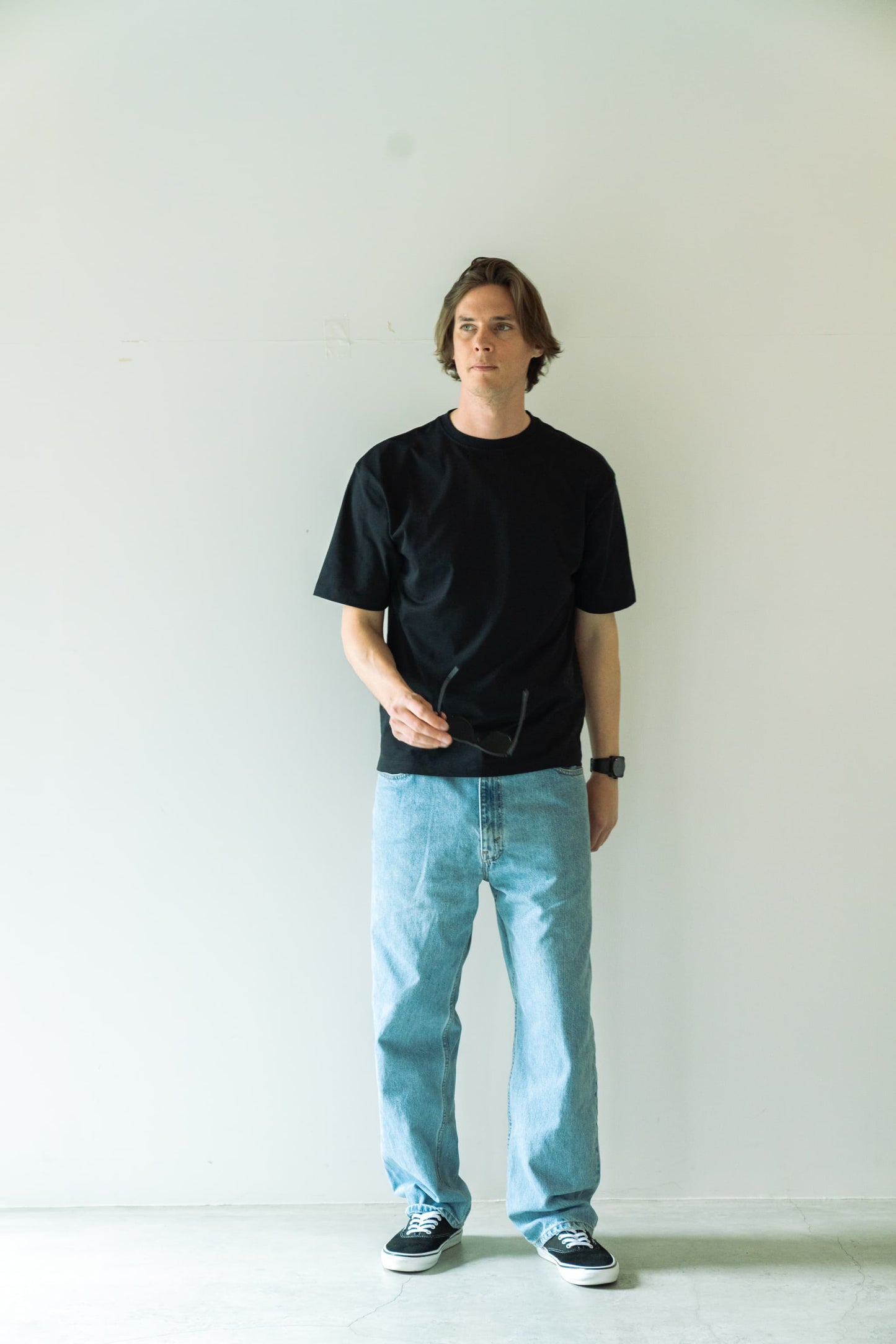 N6 Half sleeve Pocket T-Shirts【BLACK】(N624-001)