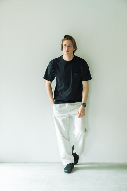 N6 Half sleeve Pocket T-Shirts【BLACK】(N624-001)